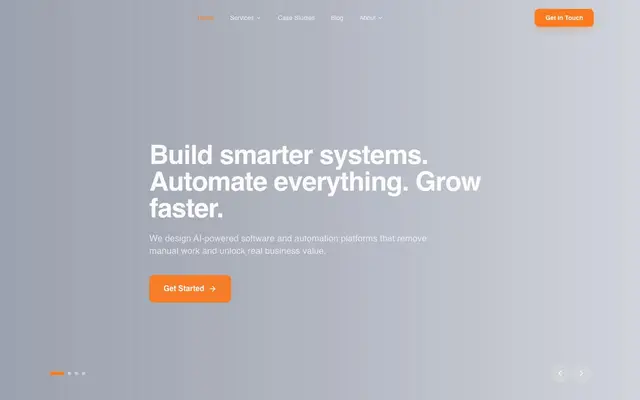 Bespoke Software Development website