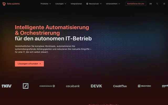 Beta Systems Software AG website