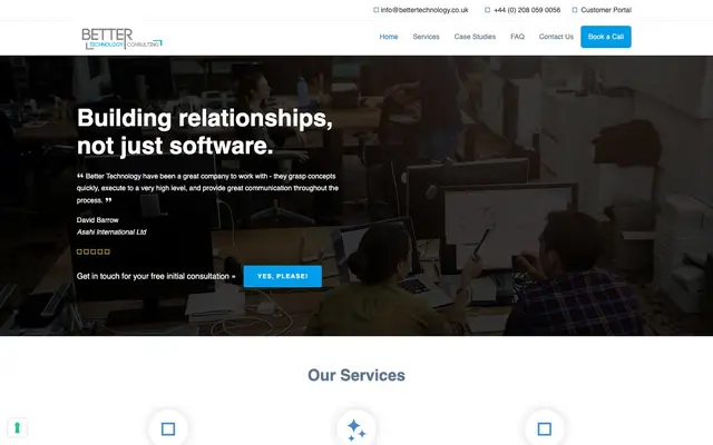 Better Technology Consulting Ltd website