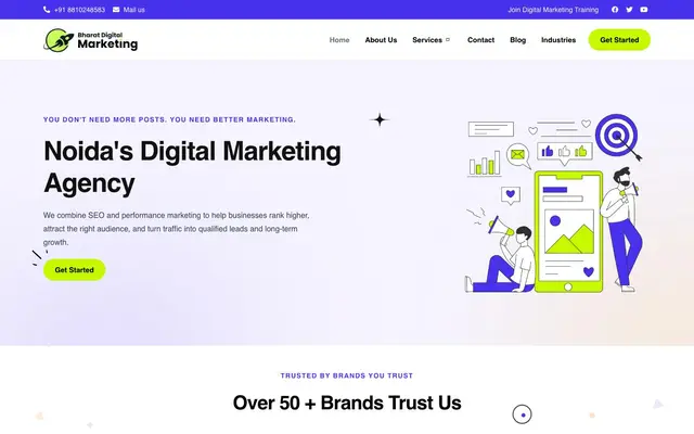 Bharat Digital Marketing Company website