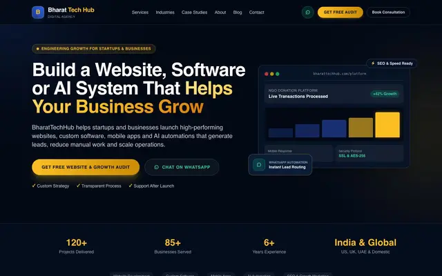 BharatTech Hub website
