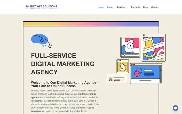 Bharat Web Solutions website