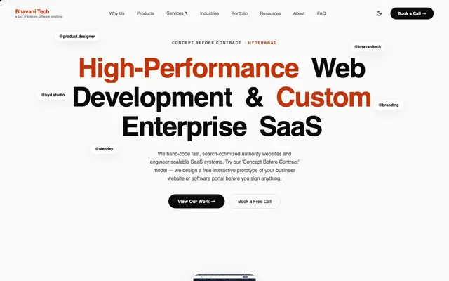 bhavani software solutions website