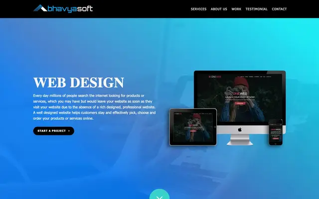 Bhavya Soft website