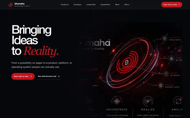Bhumaha Solutions private limited website