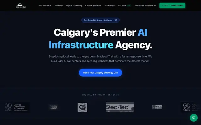 Big Sky Tek - AI Agency & Web Development website