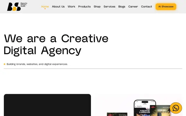 Bigworks Design Studio website