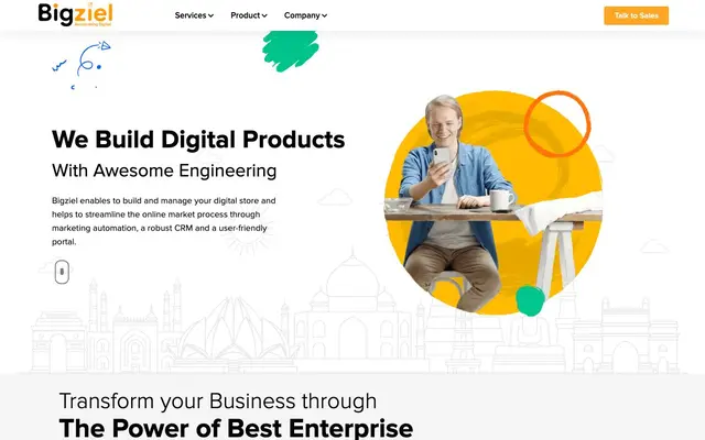 Bigziel Technologies Pvt Ltd website