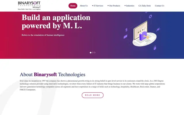 Binarysoft Technologies (We bring IT) website