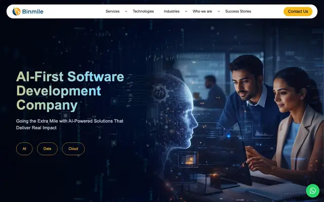 Binmile website