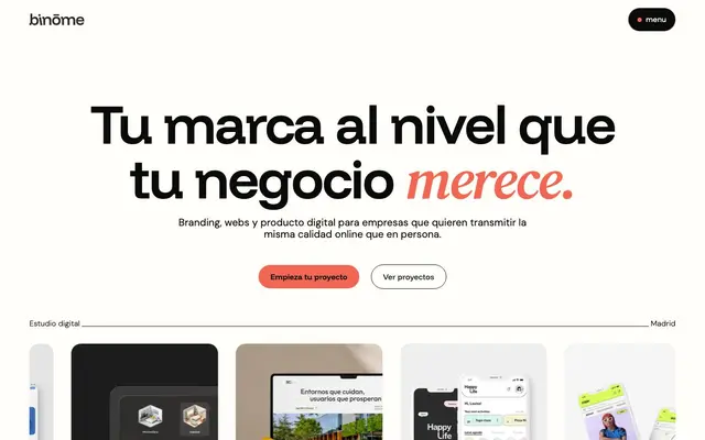 Binome - Diseño Web en Madrid website