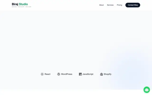 Biraj Studio website