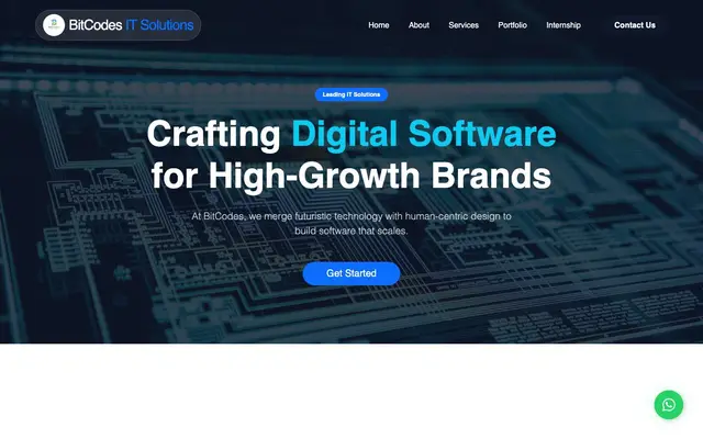 BitCodes IT Solutions website