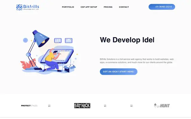 Bitfrills solutions private limited website