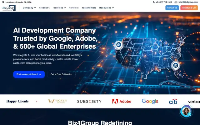 Biz4Group website