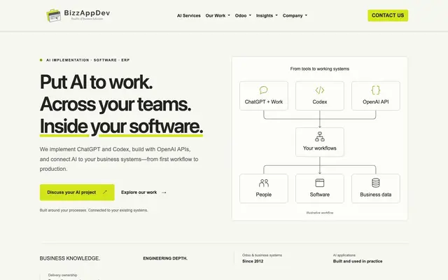 BizzAppDev Systems Pvt. Ltd. website