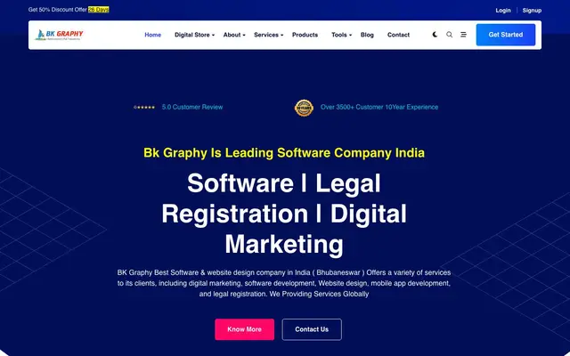 Bk Graphy website