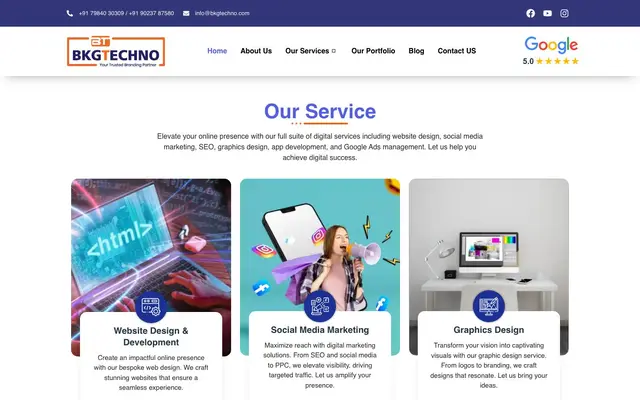 BKG Techno website