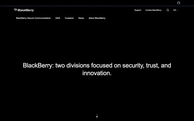 BlackBerry website