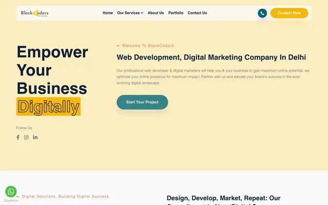 BlackCoders website