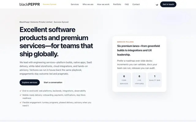 BlackPeppr Ventures Private Limited website