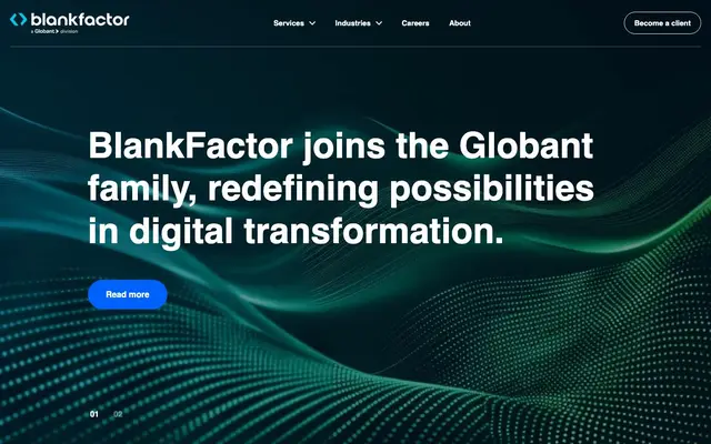 Blankfactor website