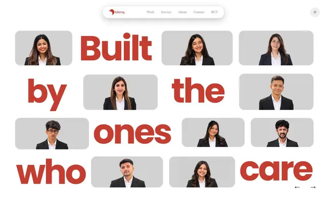 Blanq Brand Consultancy website