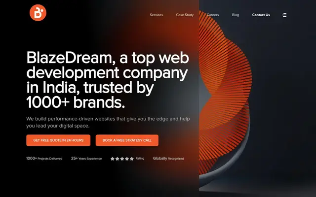 BlazeDream Technologies Pvt Ltd website