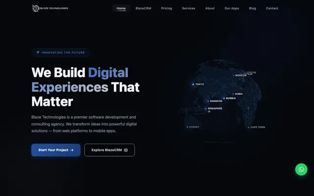 Blaze Technologies : Technology Consultant & Web Development Company website