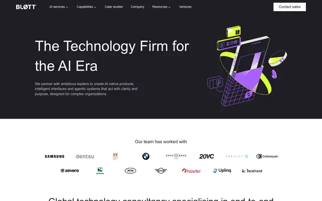 Blott website
