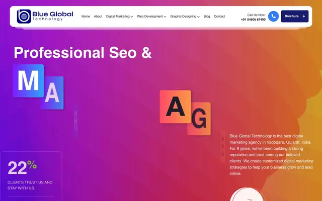 Blue Global Technology website