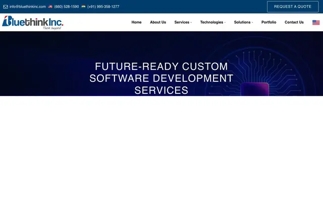 Bluethink IT Consulting Pvt. Ltd. website