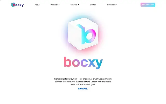 Bocxy Technologies Private Limited. website