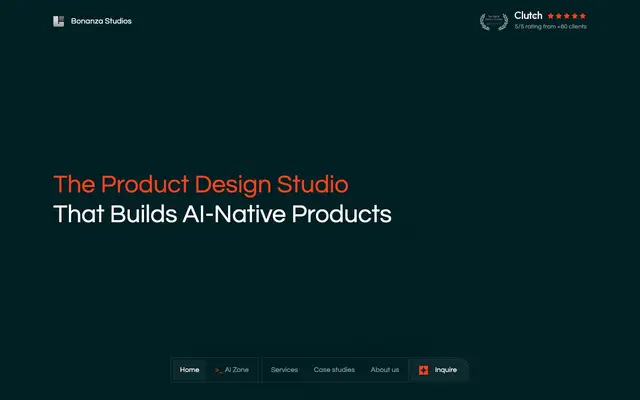Bonanza Studios — UX Design & Digital Transformation website
