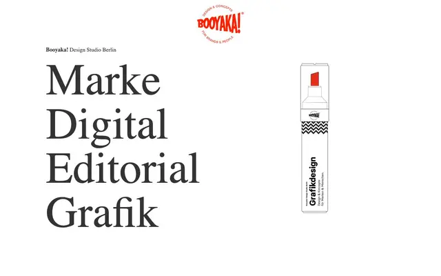 Booyaka! Design Studio Berlin website