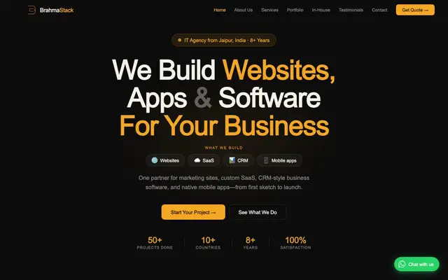Brahmastack Technologies Pvt. Ltd. website