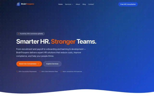 BrainTroopers - Software Development company website