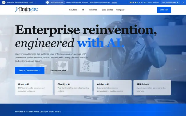 Brainvire website