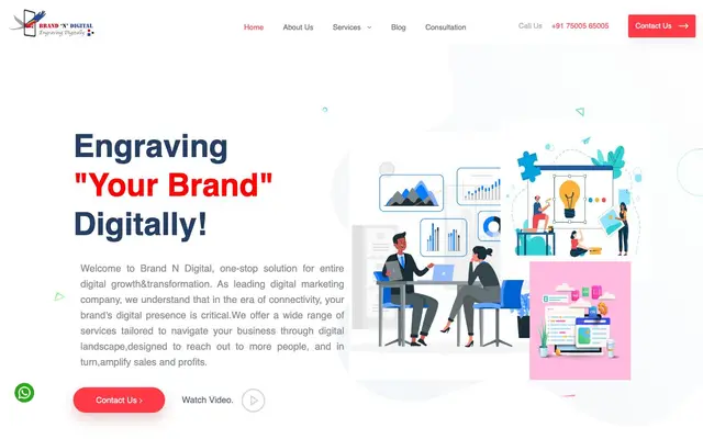 Brand 'N' Digital website