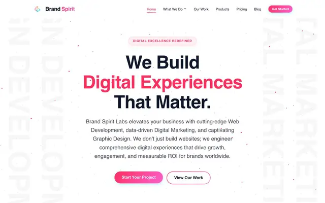 Brand Sprint Labs website