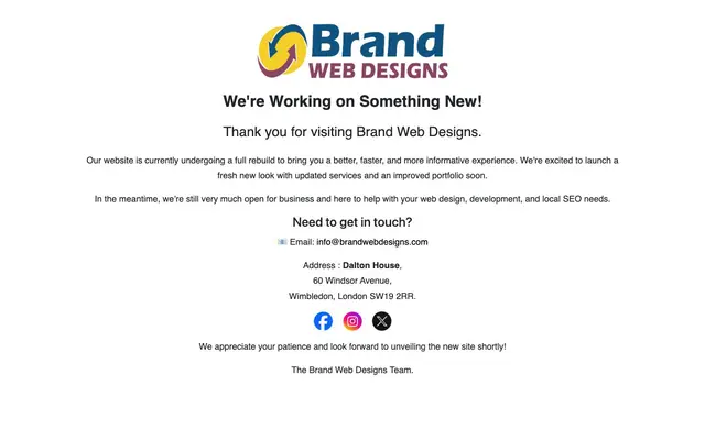 Brand Web Designs website