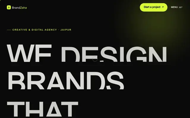 Brandzaha Creative Agency website