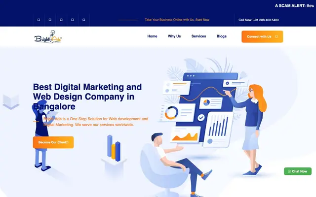 Bright Ads Digital Marketing Agency Bangalore website