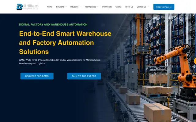 Brilliant Info Systems Private Limited website