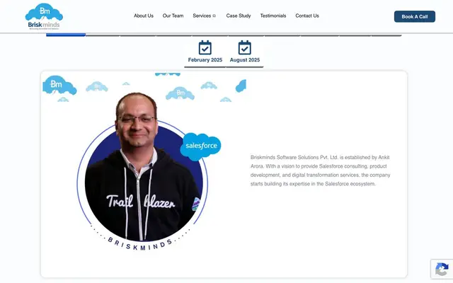 Briskminds Software Solutions Private Limited website