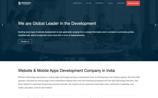 Britwise Technologies Pvt Ltd website