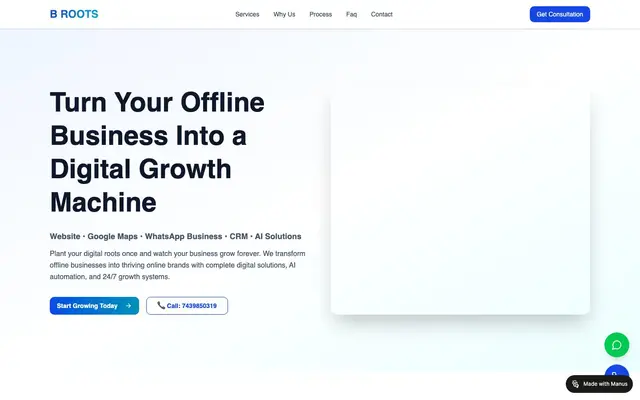 BRootsSite Website Design & Development Company Kolkata, India website
