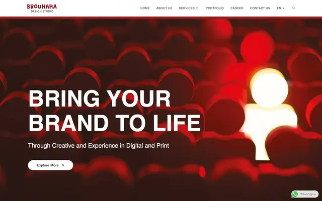 Brouhaha Design Studio website