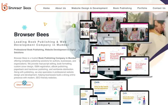 Browser Bees website