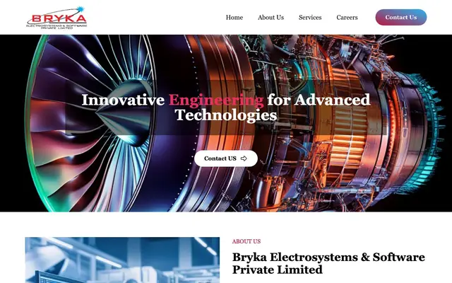 Bryka Electrosystems & Software Pvt. Ltd. website